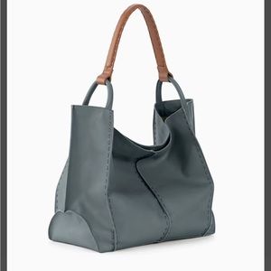 The Sak Blue and Tan Shoulder Bag
